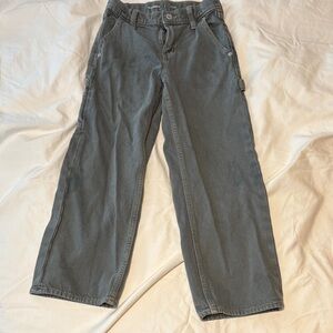 Old Navy Gray Kids Carpenter Pants size 8